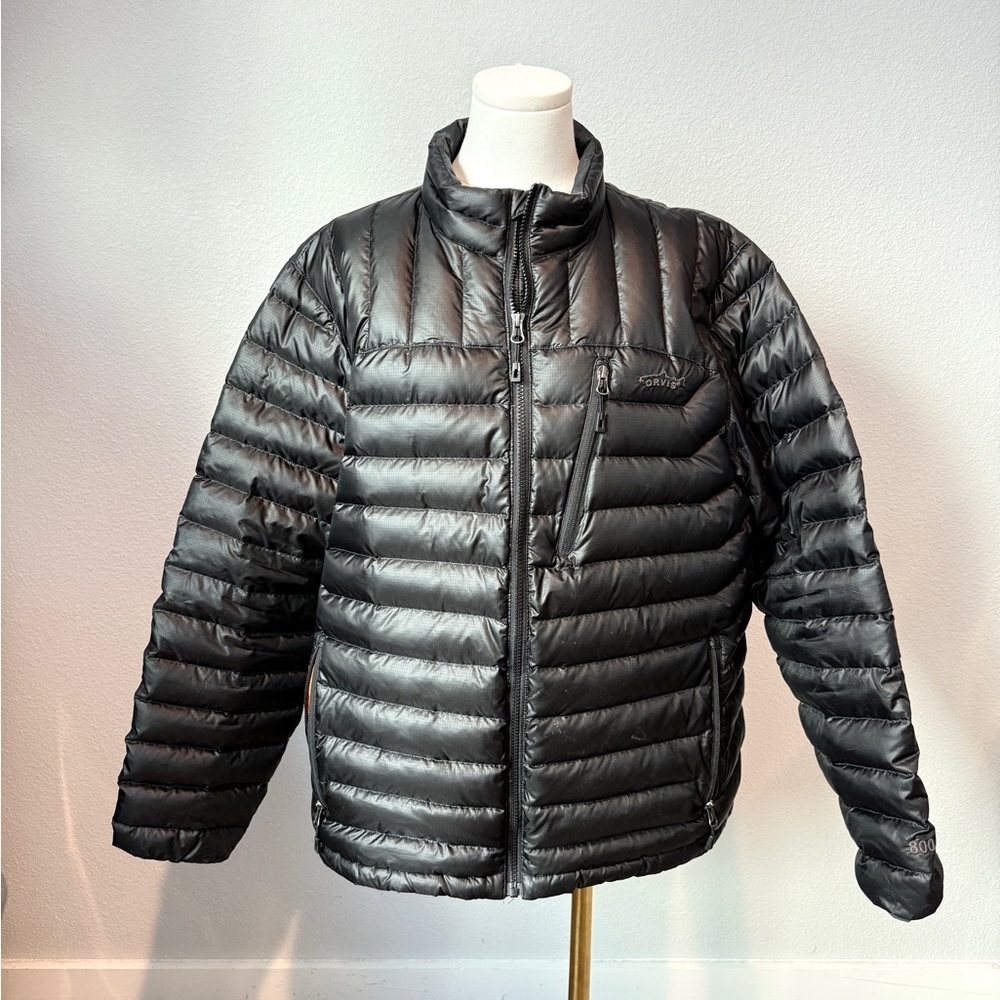 Orvis Trout Bum Men's Large Down Black Puffer Jacket